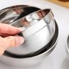 Zhishi 12cm Kids Double-Layer Anti-Scald 316 Stainless Steel 3-Bowl Set (2-Pack)