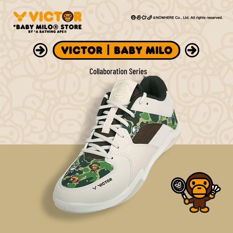 VICTOR BABY MILO Collaboration Badminton Shoes 43
