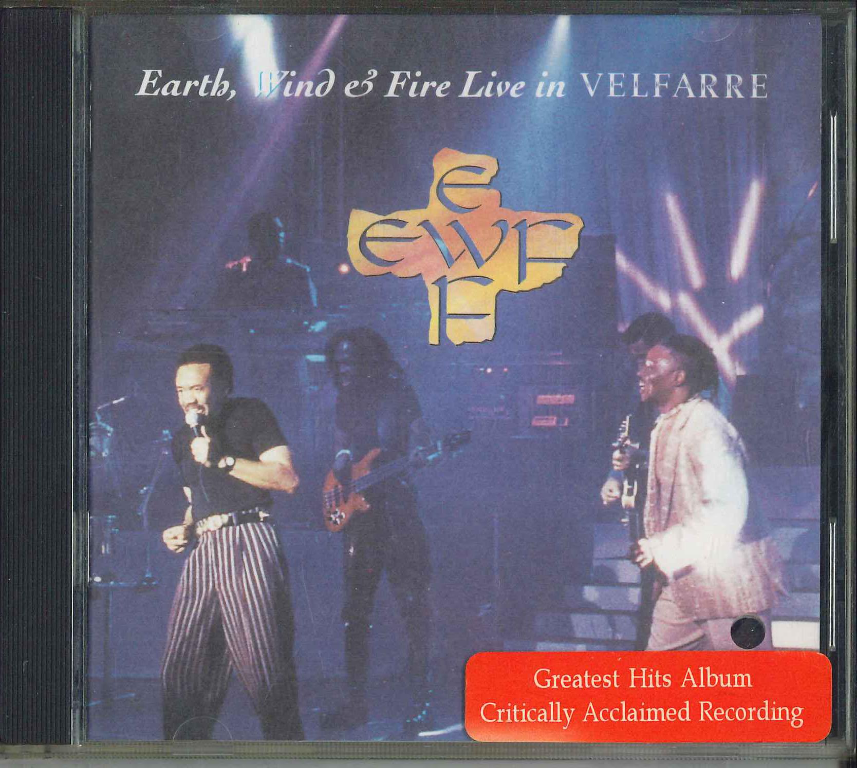 

CD EARTH WIND & FIRE - Live In Velfarre AVTCD95004 AVEX DD.INC 1995 Japan Rock Used