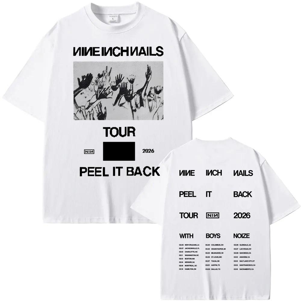 INVERTED CROWD TEE Nine Inch Nails Sommer BAND's Gleicher Stil T-Shirt Hip Hop Hohe Qualität 100% Baumwolle Rundhals Tops