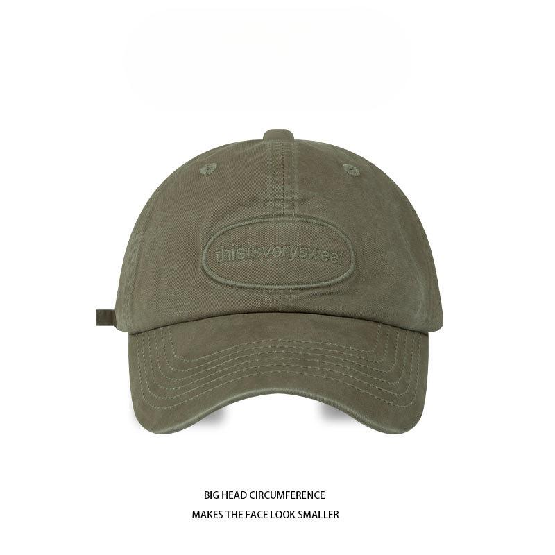 Spring New Retro Old English Letters Baseball Hat Women's Korean Style Casual Versatile Neutral Style Baseball Hat Men