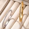 3D Diamond Inlaid Titanium Steel Light Luxury Bracelet