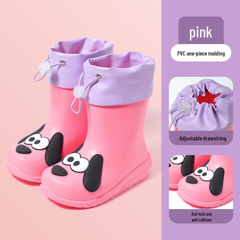 Cartoon Kids' Waterproof Rain Boots - Cute and Trendy for All Seasons