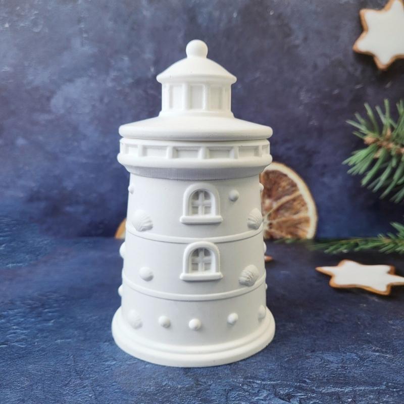 Silicone Lighthouse Jar Mould To Create Unique Resin Jewelry Boxes And Home Decoration Items