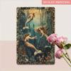 Vintage Mermaid Ocean Tin Sign 8x12in Metal Wall Art Retro Coastal Decor