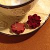 Autumn And Winter Ankola Red Double-Layer Flower Earrings, Retro New Year'S Light Luxury High-End Temperament Earrings