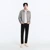 JOEONE Men's Suede-Effect Slim Fit Jacket