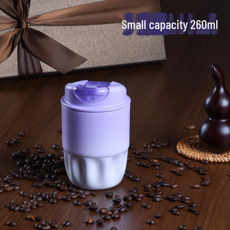 MRSIKEY Gradient Purple Petal Coffee Mug
