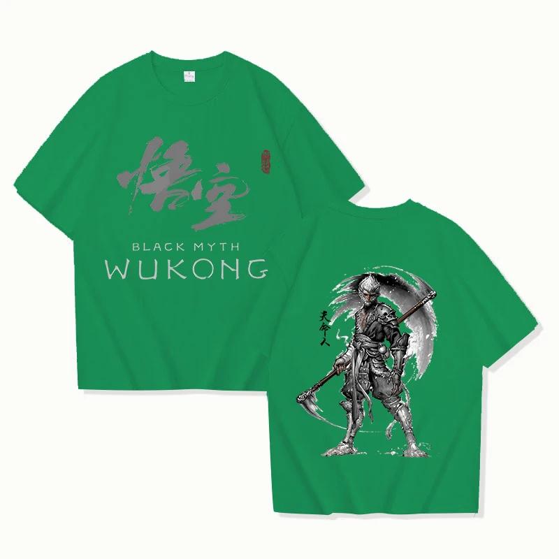 New Hot Game Black Myth: Wukong Print T Shirt Women Men Short Sleeve Tops Tees Summer Fashion Loose Casual T-shirt