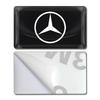 OLV5 2/10Pcs Carbon Fiber Steering Wheel Car Logo Emblem 3D Stickers For Mercedes Benz AMG W205 W218 W177 W176 W169 A B C E S Class