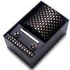 Cravatta Uomo Sposo Matrimonio Compleanno Regalo Per Ragazzi alla Moda Formale Casual Cravatta Asciugamano da Taschino Set Scatola Regalo