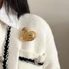 1pc Metal Glossy Pin For Women Unique Exquisite Suit Corsage Pins Party Jewelry Fashion Accessory