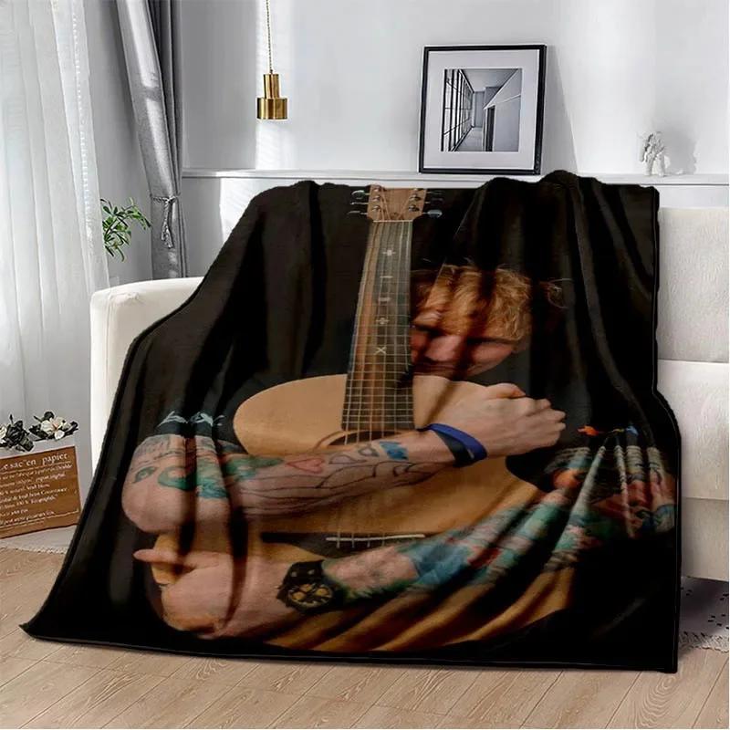 Singer Ed Sheeran printed blanket Warm Flannel blankets Soft and comfortable blanket bed linings blankets for beds Birthday Gift