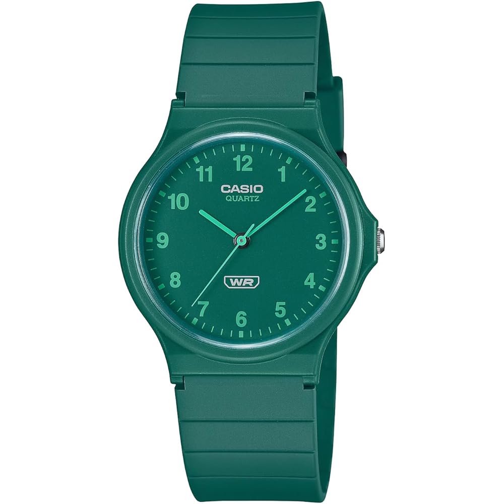 Casio Chippkashi MQ-24B-3B Unisex Analog Watch Biomass Plastic Band Green