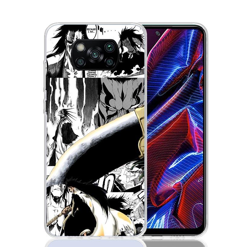 Zaraki Kenpachi Bleach Phone Case For Xiaomi Poco X7 X6 X5 Pro F7 Ultra Redmi 15C 15 13 13C 12 12C 10 10A 10C 9 9A 9C 9T Cover P