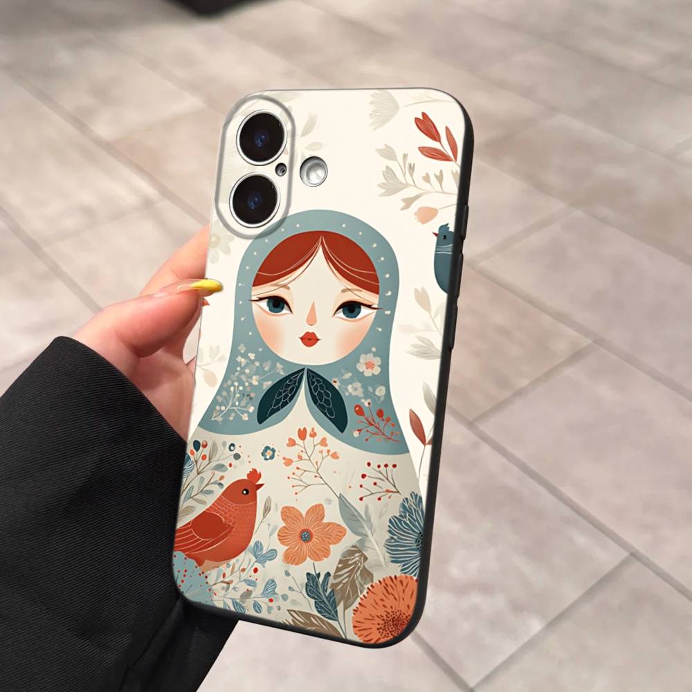 Classic Matryoshka Doll Phone Case For IPhone 14 Plus 13 Mini 11 16 15 17 Pro Max Protection Shockproof