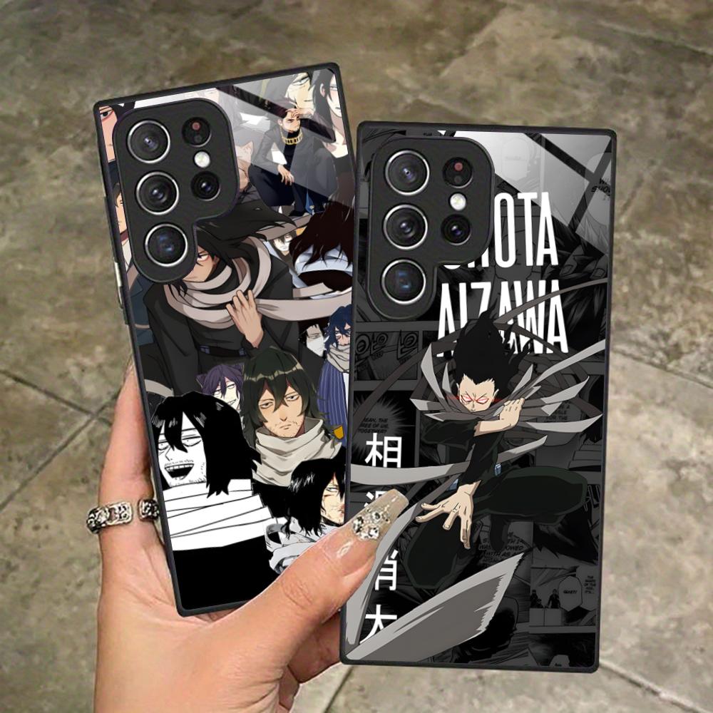 MHA Aizawa Shota Mobile Phone Case for Samsung Galaxy S26 S25 S24 S23 S22 S21 S20 Note20 Plus FE Ultra Glass Colorful Cover
