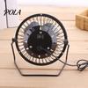 Electric Fan Mini Silent Strong Wind USB Charging Metal Wrought Iron Student Desk for Office