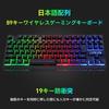 Wireless Gaming Keyboard and Mouse Set, Rechargeable, 90 Keys, LED Backlit RGB, 2.4GHz Wireless, Japanese Layout, Large Capacity, 4 DPI Levels,
