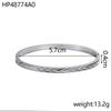 CARLIDANA Fashion Stainless Steel Jewelry 18k Gold Plated Luxury Hollow Bracelet Leaf Shape Open Cuff Bangle for Women Girls
