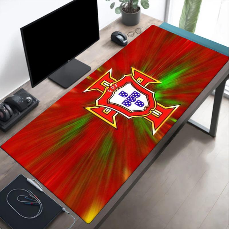 Portugal Football Crest Mouse Pad Mouse Pad, Gaming Mouse Pad, Keyboard Pad, Desk Decor for Computer Notebook Fan Gift Birthday Gift