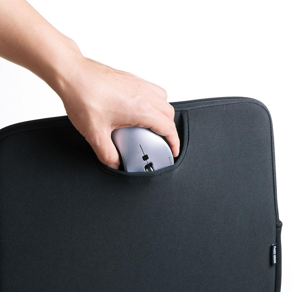 Sanwa Supply Inner Case with Pocket (13.3-inch Wide) IN-WETP13BK
