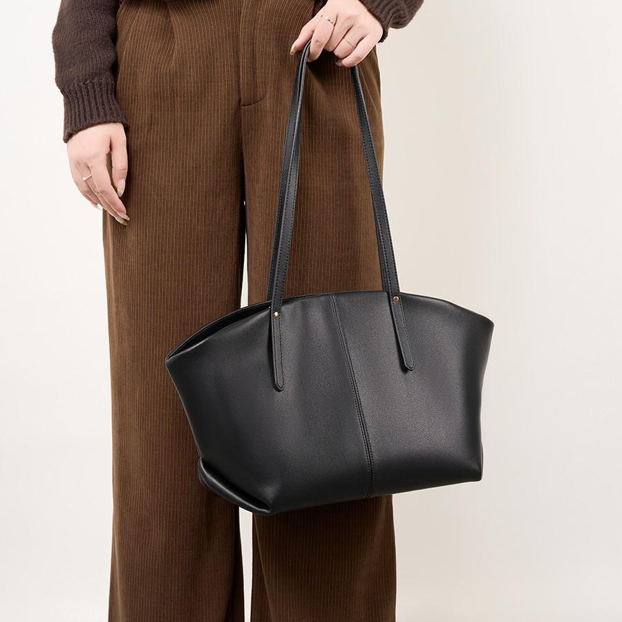 Fashion Leather Large Tote Bag 2025 New Genuine Leather Shoulder Bag Versatile Textured Shoulder Underarm Bag