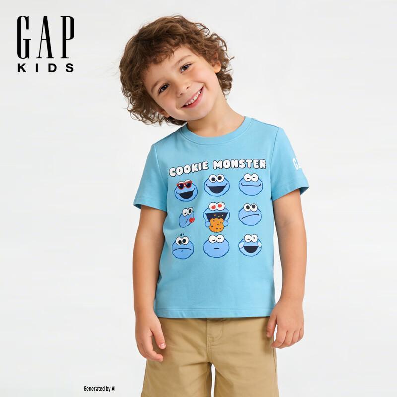 

GAP Boys Toddler Cartoon Print Short Sleeve T-Shirt 110/60