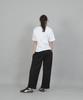 SAINTCREW Soft Elastic Waist Wide Pants Esb-384 Black
