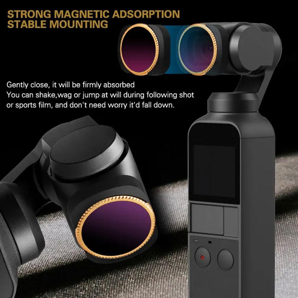 

ND фильтры для линз для dji Osmo Pocket 3 UV ND16PL ND32PL ND64PL клейкий набор алюминиевые фильтры Fra S6A5