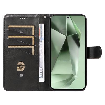 For Samsung Galaxy S24 FE Case PU Leather Wallet Card Slots Phone Cover