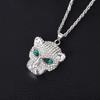 New Necklace Hip Hop Leopard Head Necklace Fashion Diamond Pendant Item