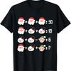Christmas Math Quiz Math Teacher Christmas T-Shirt