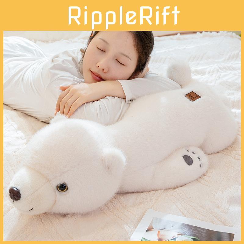 Bear Polar Lying Plush Toy Cartoon Stuffed Doll Bedroom Decoration Kids Gift