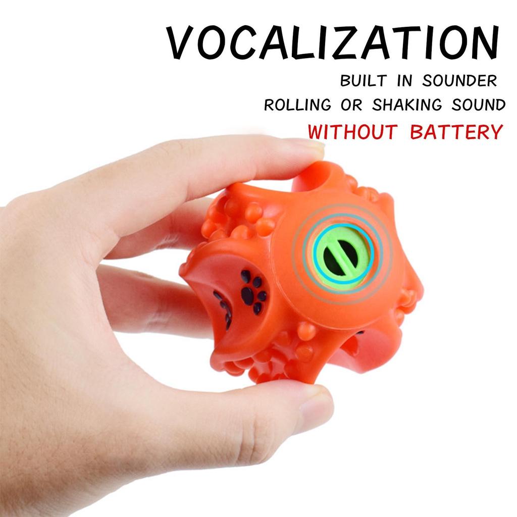 Curved Spherical Sounding Strange Call Leakage Food Ball Dog Educational Molar Dog Toy