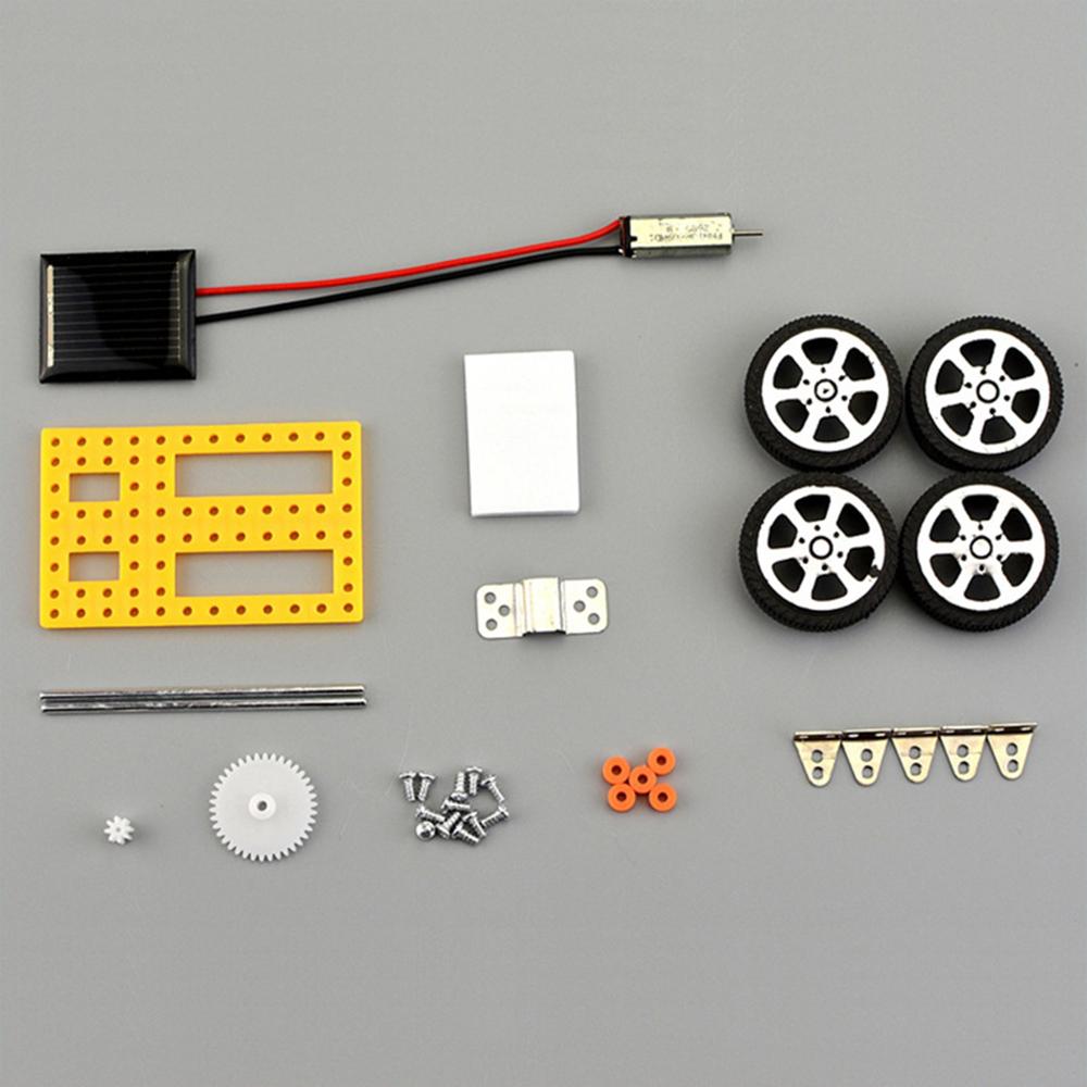 DO-IT-YOURSELF Mini Solar Powered Toy Car Ideal For Children Solar Power Toy Assembled Energy Powered Car children s Playthings Children Novelty