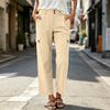 Women's Casual Color Loose Fit Pants with Pockets
