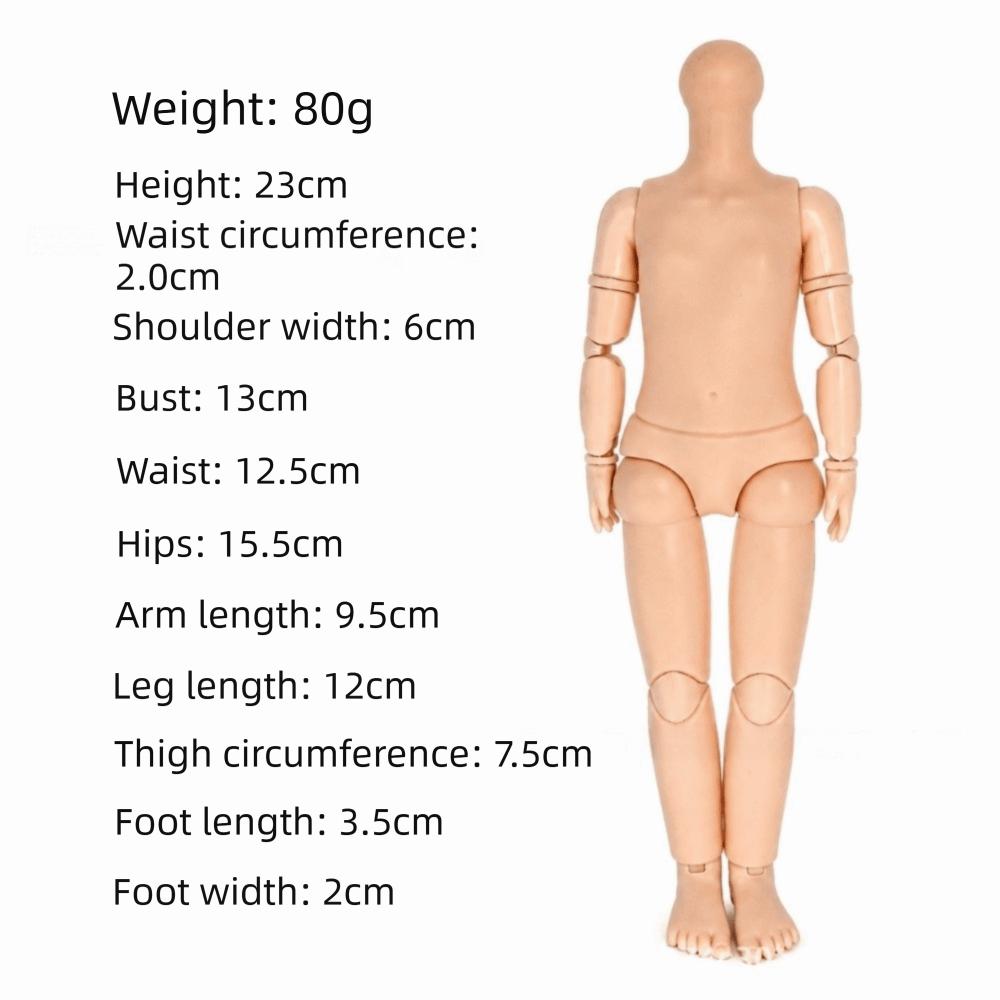 White Skin Multi-jointed Doll Movable 1/6 Doll Body Fashion Movable Action Figure For Collectors