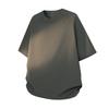 Fitness-T-Shirt mit kurzen Ärmeln, feuchtigkeitsableitend, schnelltrocknend, für Laufen, mit abgerundetem Saum
