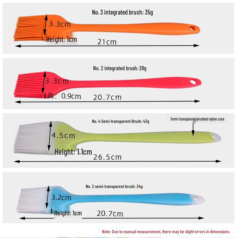 All-In-One Semi-Transparent Silicone BBQ & Baking Brush Tool