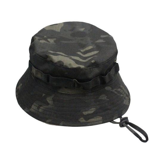 Sommer-Outdoor-Hut mit Camouflage-Print, winddicht, fester Riemen, runde Krempe, UV-Schutz, Sonnenschutz, leicht, Angeln, Camping, Klettern, Unisex-Kappe, Sonnenhut C
