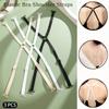 1 Packung verstellbare BH-Trägerverlängerungen - Elastischer Kreuzverschluss für Damenunterwäsche & Unterwäsche - Uni-Farben Strickstoff Zubehör