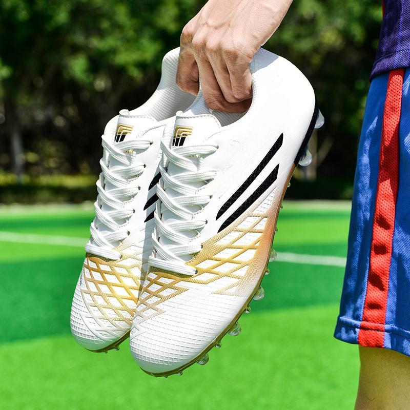 Men's Large-scale Football Shoes Long Nail Anti-slip and Wear-resistant TPR Artificial Corthop Outdoor Children's Football Shoes
