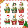 Christmas Cupcake Wrappers Merry Christmas Decorations For Home Xmas Ornaments Decor Navidad Kerst New Year Gift Decor 2025