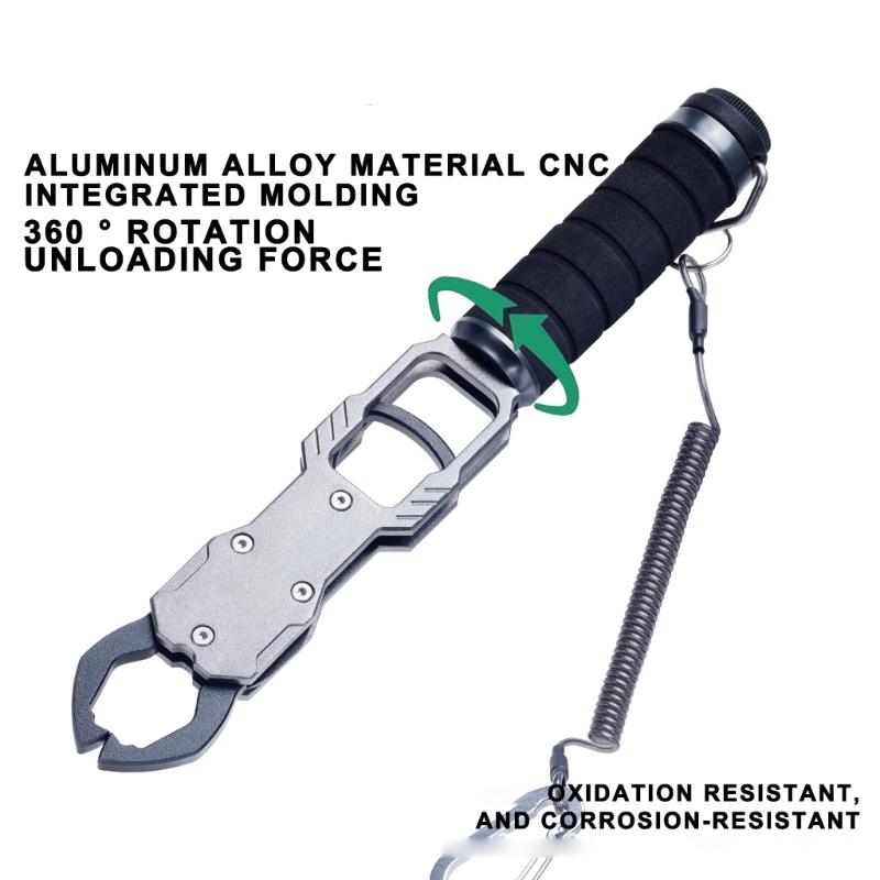 Fish Lip Grabber Fish Body Clamps Fishing Hand Tool Fish Clamps Fishing Gripper Fish Mouth Grabber Fish Controller Tongs