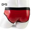 Men Sexy Bikini Briefs Patchwork Color Front Hollow Low Rise Panties U Convex Design Breathable Underpants