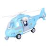 Simulation Helicopter Die Cast Playset Planes Toy for Early Learning Age 3+ Light Blue