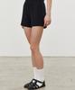 ITOV SEOUL 2Pcs Ribbon Ribbed Shorts Bk