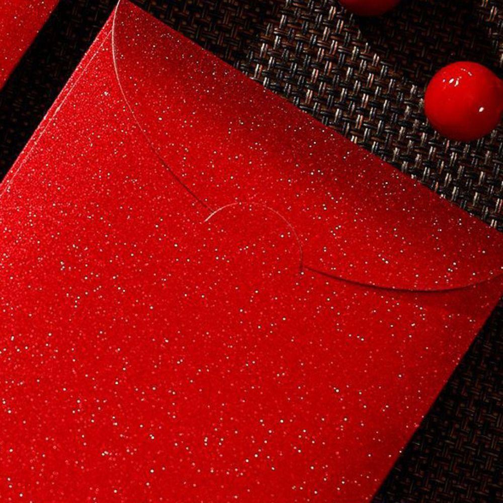 6pcs Flower New Year Red Envelopes Chinese Style Paper Red Pockets  Lunar Year Celebration