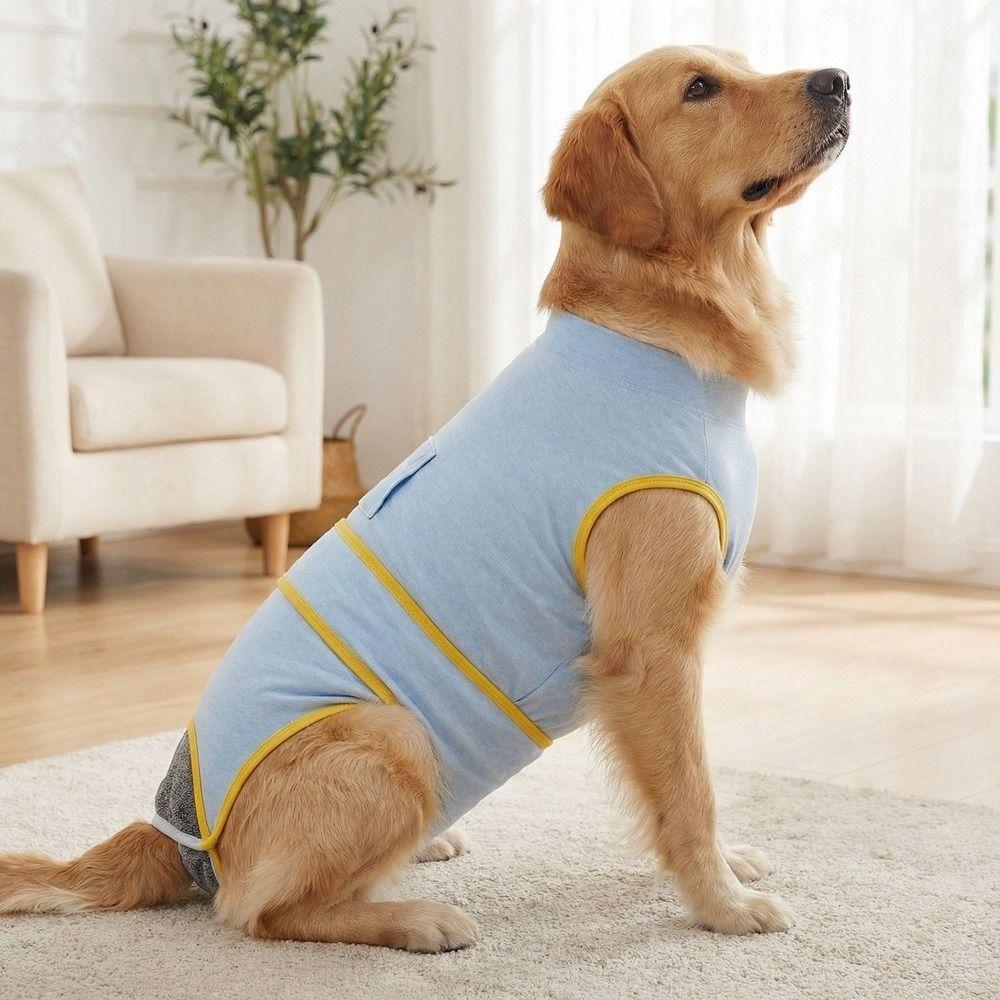 Soft Dog Sterilization Clothes Adjustable Pet Anti-Licking Suit Dog Recovery Suit  Daily Wear